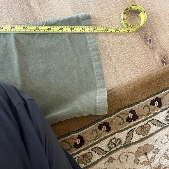 Bella Dahl Olive Green Corduroy Flare Vintage Pants - Picture 11 of 14